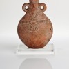 Photo Little Big Things_Masterpieces from the Storp Collection_Perfume oils Flask in red clay and representation of Hathor Goddess,1500 B.C
