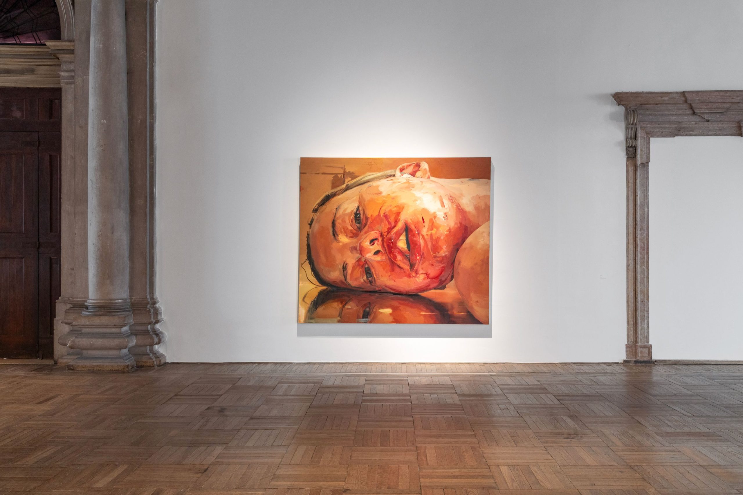 Veduta mostra jenny saville a ca pesaro